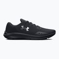 Under Armour Charged Pursuit 3 scarpe da corsa da donna nero/nero/argento metallico 8