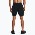 Pantaloncini Under Armour Peak Woven 2in1 da uomo nero/nero 3