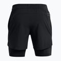 Pantaloncini Under Armour Peak Woven 2in1 da uomo nero/nero 7