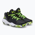 Under Armour Gs Jet '21 scarpe da basket per bambini nero / bianco / lime surge 4