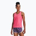 Under Armour Fly By Tank canotta da corsa donna rosa shock/rosa shock/riflettente
