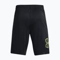 Pantaloncini da allenamento Under Armour Tech Graphic uomo nero/lime surge 3