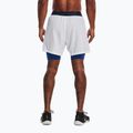 Pantaloncini da allenamento Under Armour Vanish Wvn 2In1 Vent Sts white/blue mirage/blue mirage uomo 2