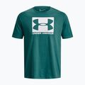 Maglietta Under Armour Boxed Sportstyle coastal bianca/verde da uomo 4
