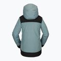 Giacca da snowboard donna Volcom Ell Ins Gore-Tex verde cenere 9