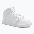 Scarpe da bambino Nike Jordan 1 Mid white/white/white