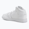 Scarpe da bambino Nike Jordan 1 Mid white/white/white 3