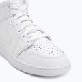 Scarpe da bambino Nike Jordan 1 Mid white/white/white 7