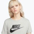 Maglietta Nike Sportswear Club Essentials Logo donna grigio scuro erica/nero 4