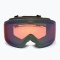 Maschera da sci Giro Axis midnight brown stacked/vivid petrol/vivid infrared 3