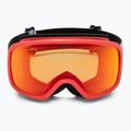 Maschera da sci per bambini Giro Buster Jr Black Blocks/Amber Scarlet 2