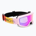 Maschera da sci per bambini Giro Chico 2.0 Jr light pink blocks/amber pink