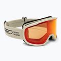 Maschera da sci Giro Cruz stone stacked/amber scarlet