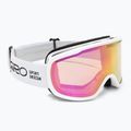 Maschera da sci Giro Cruz white stacked/amber pink