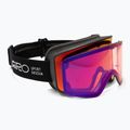 Maschera da sci Giro Method black stacked/vivid ember/vivid infrared
