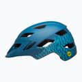 Casco da bici per bambini Bell Sidetrack Integrated MIPS a quadri ondulati blu opaco 2