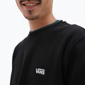 Felpa Vans Core Basic Crew in pile da uomo, nero 4