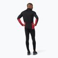 Uomo Smartwool Merino Sport 1/4 Zip termico a maniche lunghe nero/rosso ritmico 6