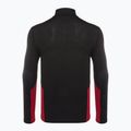 Uomo Smartwool Merino Sport 1/4 Zip termico a maniche lunghe nero/rosso ritmico 2