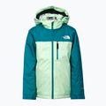 Giacca da sci per bambini The North Face Teen Snowquest Plus Insulated verde patina