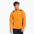 Felpa trekking da uomo The North Face AO Midlayer FZ arancio cono/grigio asfalto