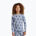 Felpa termica bambini Icebreaker Merino 200 Oasis Crewe Bear Tour Zinc Blue/Aop 4