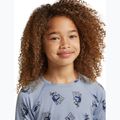 Felpa termica bambini Icebreaker Merino 200 Oasis Crewe Bear Tour Zinc Blue/Aop 7