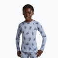 Felpa termica bambini Icebreaker Merino 200 Oasis Crewe Bear Tour Zinc Blue/Aop 8