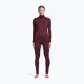 Pantaloni termici da donna Icebreaker Merino 200 Oasis High Rise Leggins dark berry 2