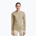 Longsleeve da donna icebreaker Merino 200 Oasis Crewe Moss Bloom cumin/undyed/aop
