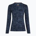 Longsleeve da donna icebreaker Merino 200 Oasis Crewe Moss Bloom navy/dawn/aop 7