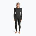 Felpa termica donna Icebreaker Merino 260 Tech Vertex Crewe Black/Snow 2