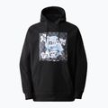 Felpa softshell da uomo The North Face Printed Tekno Hoodie nero/bianco 10