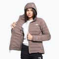 Piumino da donna The North Face Belleview Stretch Down Hoodie grigio intenso 3