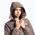 Piumino da donna The North Face Belleview Stretch Down Hoodie grigio intenso 4