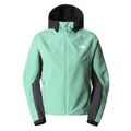 Giacca softshell da donna The North Face AO Softshell Hoodie wasabi/grigio asfalto/nero 9