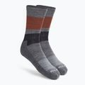 Smartwool Everyday Blocked Stripe Crew calzini da trekking grigi SW001940052