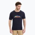 Icebreaker Tech Lite II 7 Mountain Tops Uomo Camicia da trekking midnight navy