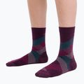 Calze da trekking Icebreaker da donna Lifestyle Fine Gauge Crew Dashes confezione 2