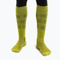 Calze Icebreaker Ski+ Light OTC Ski Heritage bio lime/loden da uomo 2