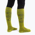 Calze Icebreaker Ski+ Light OTC Ski Heritage bio lime/loden da uomo 3