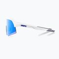 Occhiali da sole 100% S3 bianco opaco/azzurro specchiato multistrato 3