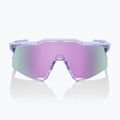 100% Speedcraft occhiali da sole lucidi traslucidi lavanda/iper lavanda a specchio 2