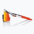 100% Speedcraft occhiali da sole a specchio multistrato soft tact grey camo/hiper red 3