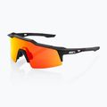 100% Speedcraft SL soft tact nero/rosso iperspecchio occhiali da sole multistrato