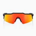 100% Speedcraft SL soft tact nero/rosso iperspecchio occhiali da sole multistrato 2