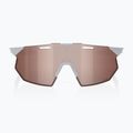 100% Hypercraft Occhiali da sole SQ grigio pietra opaco/ argento iper-cremisi a specchio 2