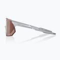 100% Hypercraft Occhiali da sole SQ grigio pietra opaco/ argento iper-cremisi a specchio 3