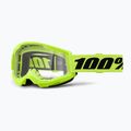 Occhiali da ciclismo 100% Strata 2 neon yellow/clear
