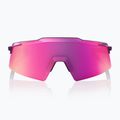 Occhiali da sole 100% Aerocraft gloss purple chrome/purple mirror 4